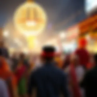 Cultural Celebration in Dubai Festive celebration in Dubai highlighting cultural richness