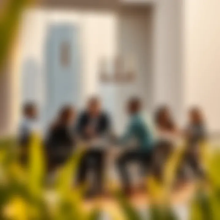 An expatriate community engaged in collaboration and networking