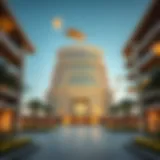 Architectural Excellence of Al Bawadi Building A stunning architectural view of the Al Bawadi Building showcasing its unique design.