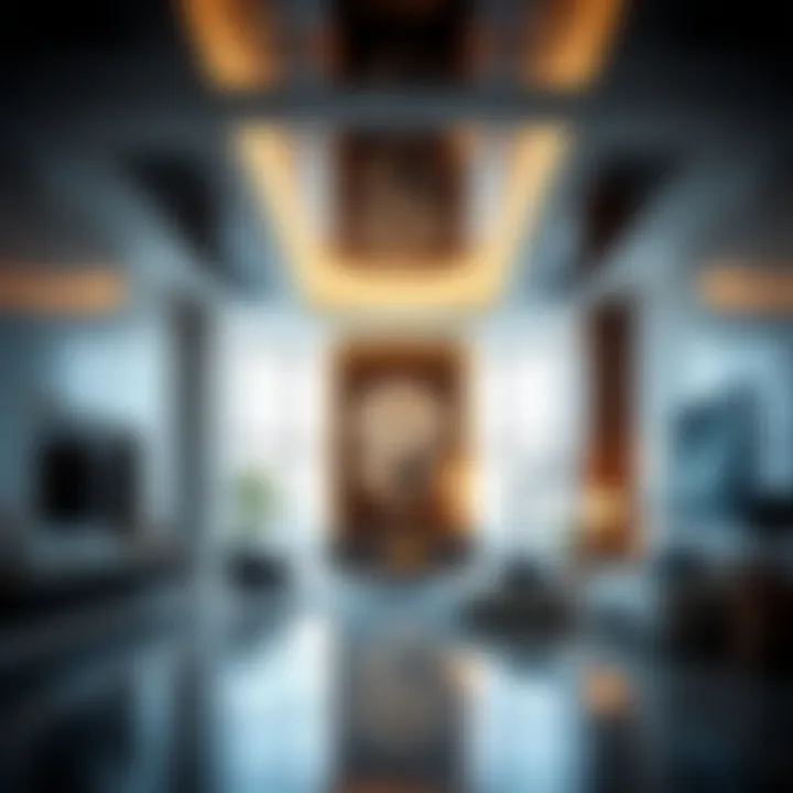 Interior view highlighting the modern design and luxurious finishes of Al Fahad Tower 1.