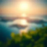 Breathtaking View of Al Hudayriat Island A panoramic view of Al Hudayriat Island showcasing its lush landscapes and azure waters