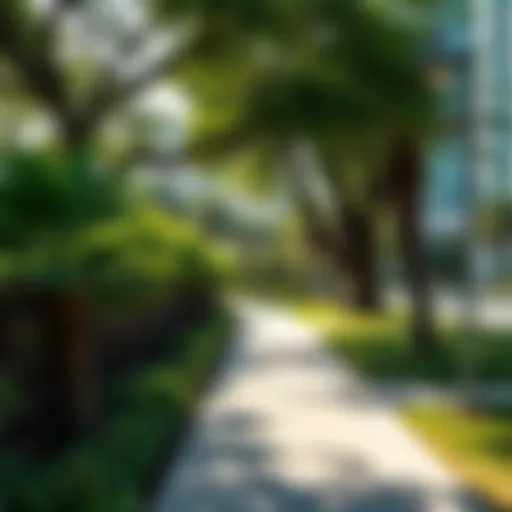 Lush greenery and pathways in Al-Khalidiya Park
