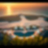 Aerial View of Al Maria Island Aerial view of Al Maria Island showcasing its unique geography