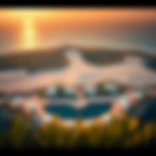 Aerial View of Al Maria Island Aerial view of Al Maria Island showcasing its unique geography