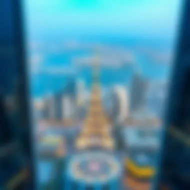 Stunning Dubai View from Al-Masood Tower Panoramic view of Dubai from Al-Masood Tower