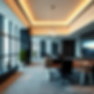 Elegant Office Layout in Al-Masood Tower Elegant office layout showcasing modern design