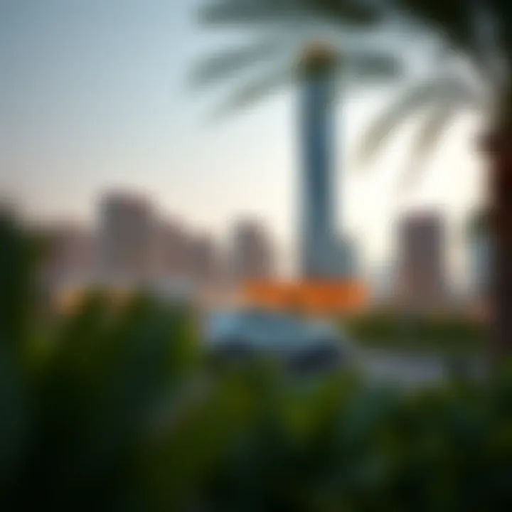 Future Development Plans Around Al Shafar Tower 1 Rendering of future development plans around Al Shafar Tower 1 in Dubai