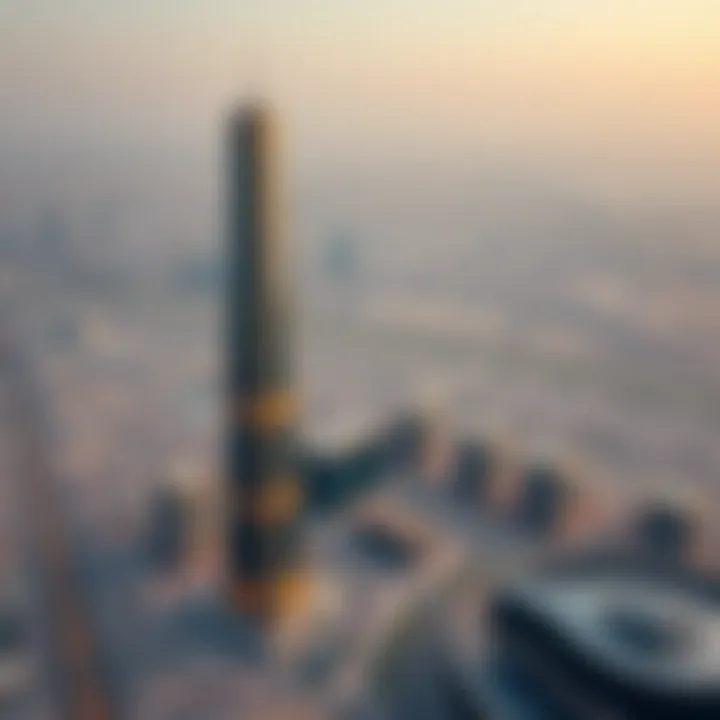 Strategic Location of Al Shafar Tower 1 in Tecom Aerial view of Tecom area highlighting the strategic location of Al Shafar Tower 1