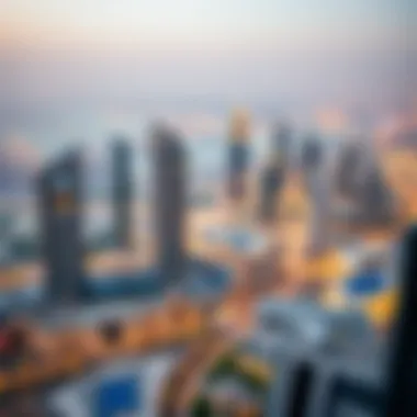Panoramic view of Dubai from Al Tower Center's vantage point
