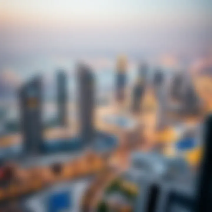 Panoramic view of Dubai from Al Tower Center's vantage point