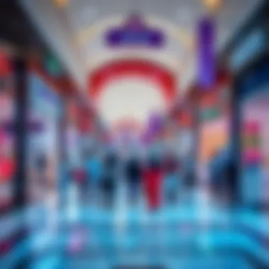 Vibrant retail spaces in Al Twar Centre filled with shoppers