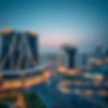 Commercial Ventures by Aldar in Ras Al Khaimah Aerial view of Aldar Properties' commercial projects in Ras Al Khaimah