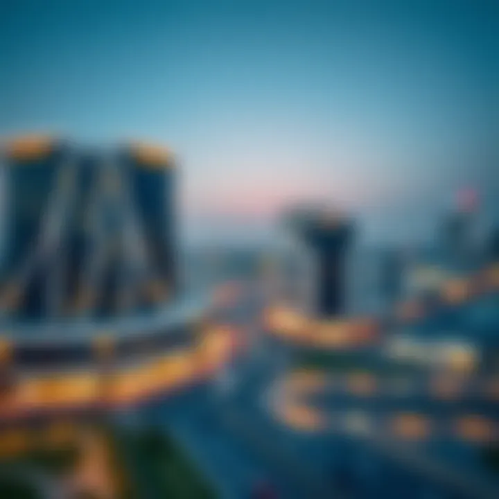 Commercial Ventures by Aldar in Ras Al Khaimah Aerial view of Aldar Properties' commercial projects in Ras Al Khaimah