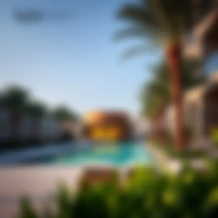 Amenities That Elevate Lifestyle at Azizi Mirage Luxurious amenities at Azizi Mirage, including pools and gardens