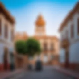 Historic view of Barjeel Street showcasing traditional architecture