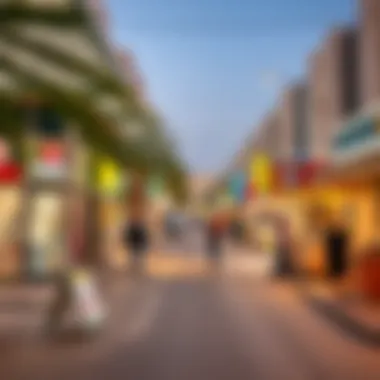 Vibrant local businesses and amenities on Barjeel Street