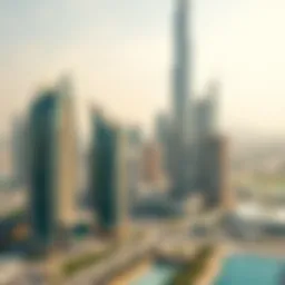 Stunning skyline view of Dubai featuring Binghatti developments