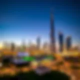 Stunning skyline view of Brookfield Dubai