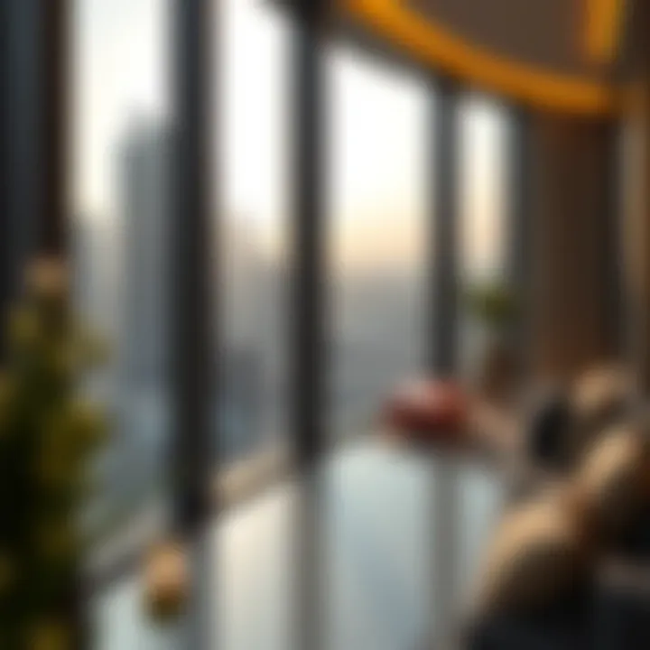 Spacious Balcony with Scenic Views Spacious balcony view from Burj Vista