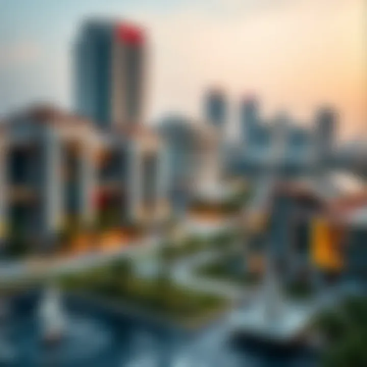 Graph illustrating real estate market trends in the UAE