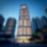 Stunning exterior view of Chic Tower showcasing its modern architecture