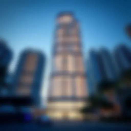 Architectural Marvel of Chic Tower Stunning exterior view of Chic Tower showcasing its modern architecture