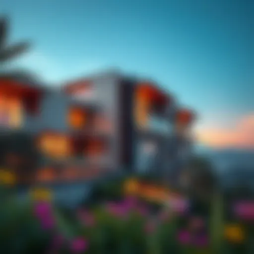 Modern Architectural Marvel of Samana Hills Stunning view of Samana Hills showcasing modern architecture
