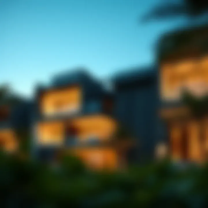 Stunning exterior view of Olivia Residence showcasing its modern architecture