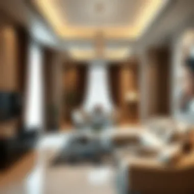 Luxurious interiors of a typical apartment in Olivia Residence highlighting elegant design