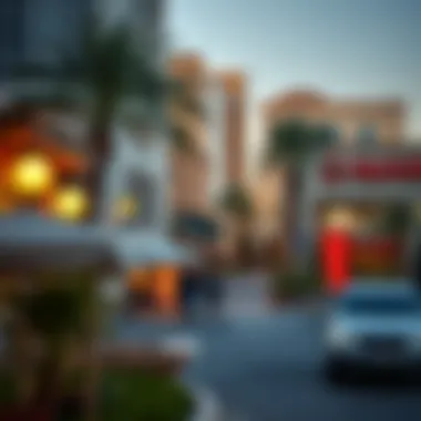 Vibrant neighborhood surrounding Olivia Residence, illustrating local attractions and lifestyle