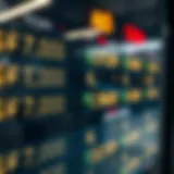 Currency exchange rates display board