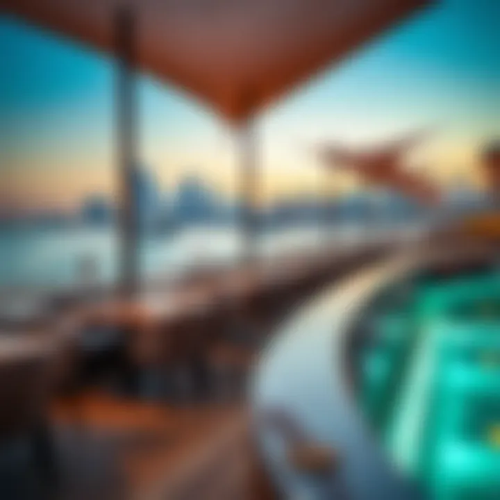 Beachside Dining with Scenic Views at JBR A stunning view of the beachside dining options