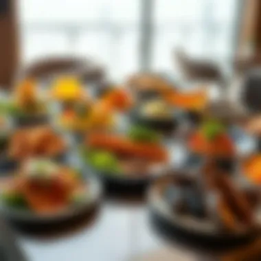 Diverse Culinary Offerings at JBR A collection of diverse dishes representing global cuisines