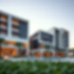 Stunning exterior view of Damac Executive Bay showcasing its modern architecture