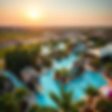 Aerial View of Damac Hills 2 Water Park Aerial view of Damac Hills 2 Water Park showcasing its vibrant attractions