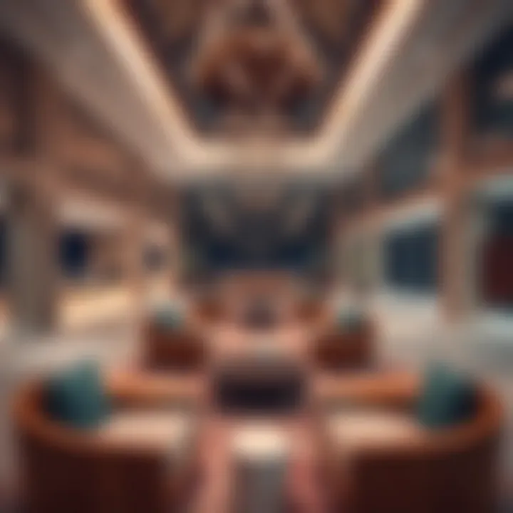 Modern Amenities at Damac Prive Interior design showcasing modern amenities in Damac Prive