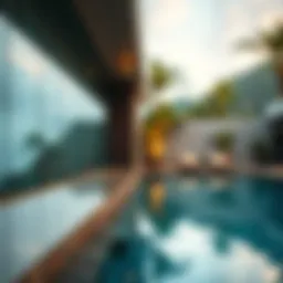 Luxurious private pool view at a Hatta hotel