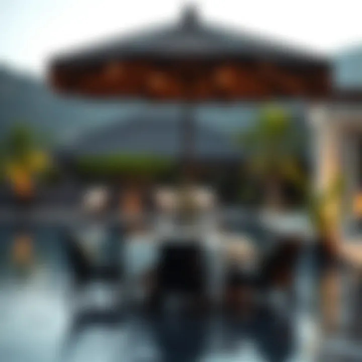 Exquisite private poolside dining experience in Hatta