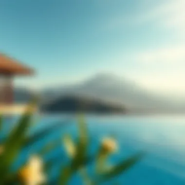 Scenic mountain view from a hotel with a private pool in Hatta
