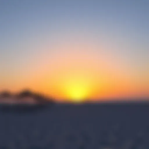 A stunning sunset view at a serene Dubai beach