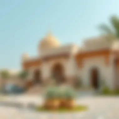 Emirati Heritage in Dubai's Cultural Hub A cultural hotspot showcasing traditional Emirati architecture
