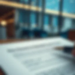 A detailed view of a rental contract highlighting key clauses.