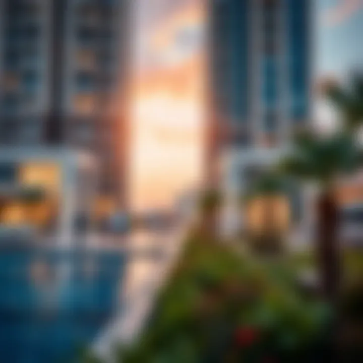 Community amenities and recreational spaces near Dorra Bay Tower Marina promoting active lifestyle