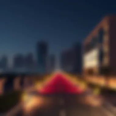 Modern architectural landscape of Dubai Last Exit