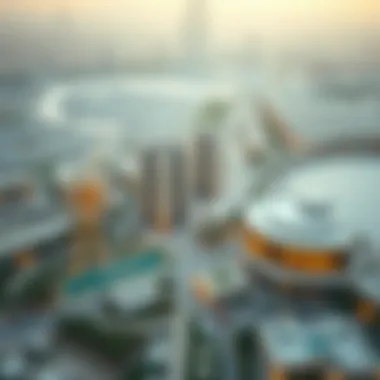 Urban planning layout featuring the Dubai Last Exit area