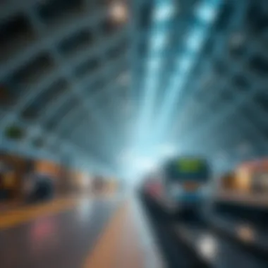 Modern Marvel: Dubai Metro Station Design Dubai Metro station showcasing modern architecture