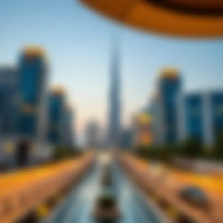 Luxurious skyline of Dubai showcasing modern architecture
