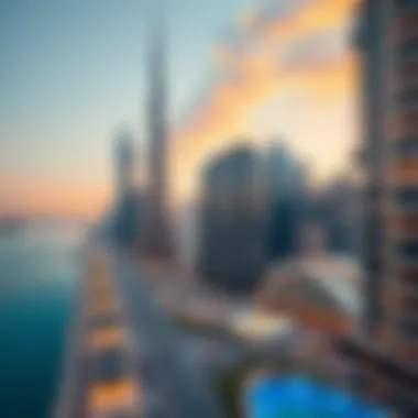 Dubai's Skyline and Investment Potential Dubai skyline with investment opportunities