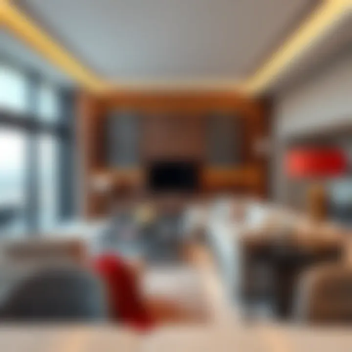 Elegant interior design of a modern Dubai penthouse
