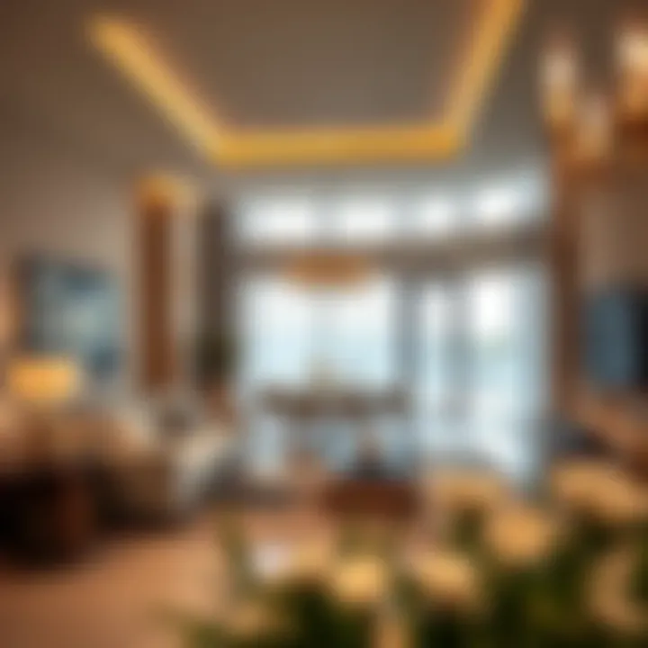 Luxurious interiors of a residence in Emaar Creek Waters